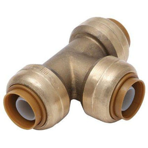 Push-Fit 1/2" Inch Push to Connect Fitting LF Tee - VENTRAL® 