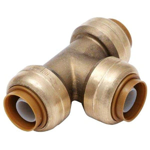 Push Fit 3/4" X 3/4" X 3/4" Inch Push to Connect Fitting Tee - VENTRAL® 
